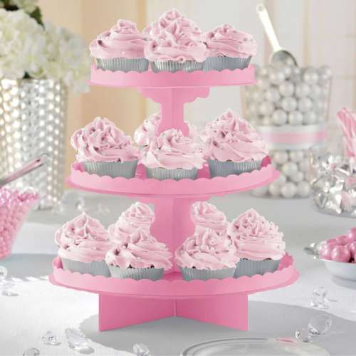 Pink Cupcake or Treat Stand
